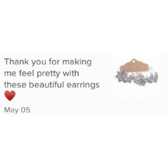 Silver Bohemian Earring Set Geometric Boho Filigree - Picture 2 of 4